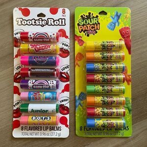 16 Count Flavored Lip Balm Sour Patch Kids Tootsie Roll New
